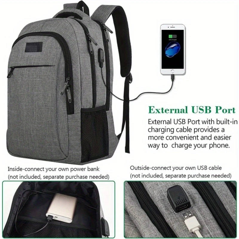 Дорожный рюкзак для ноутбука, прочный рюкзак с USB-портом для зарядки, водостойкая сумка, подарок для мужчин и женщин, подходит для ноутбука 15,6 дюйма
Дорожный рюкзак для ноутбука, прочный рюкзак с USB-портом для зарядки, водостойкая сумка, подарок для мужчин и женщин, подходит для ноутбука 15,6 дюйма