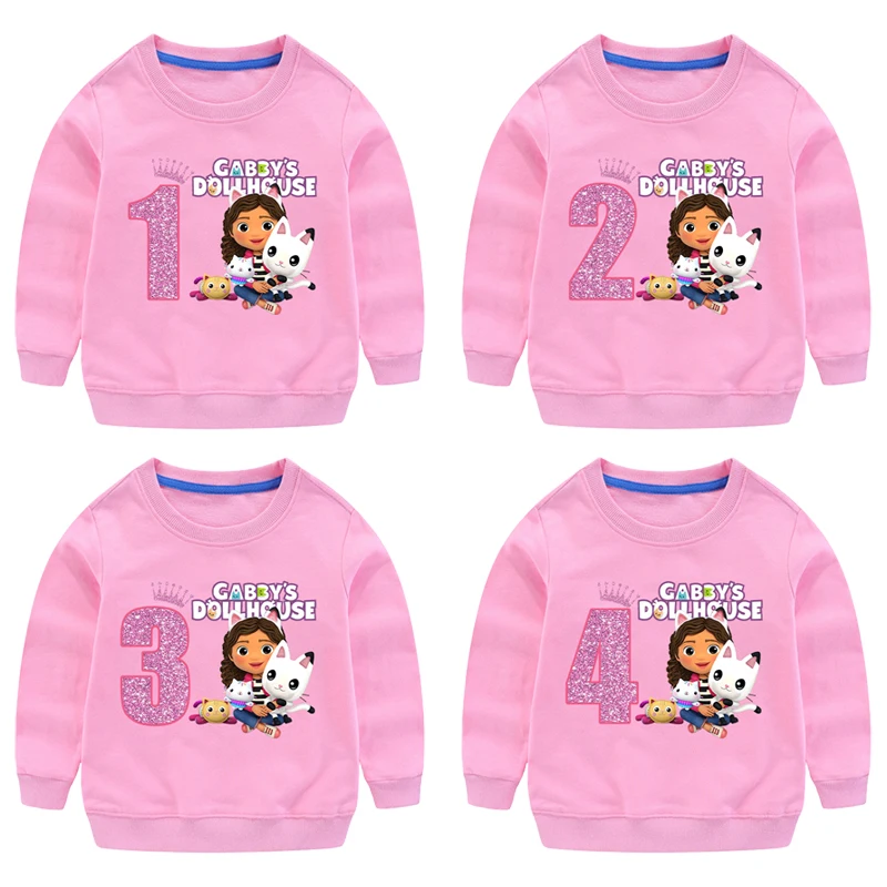Gabby Dollhouse Kids Crew Neck Sweatshirt Cute Cartoon Printed Pullover Girls Winter Casual Warm Tops Children Christmas Gifts
Gabby Dollhouse Kids Crew Neck Sweatshirt Cute Cartoon Printed Pullover Girls Winter Casual Warm Tops Children Christmas Gifts