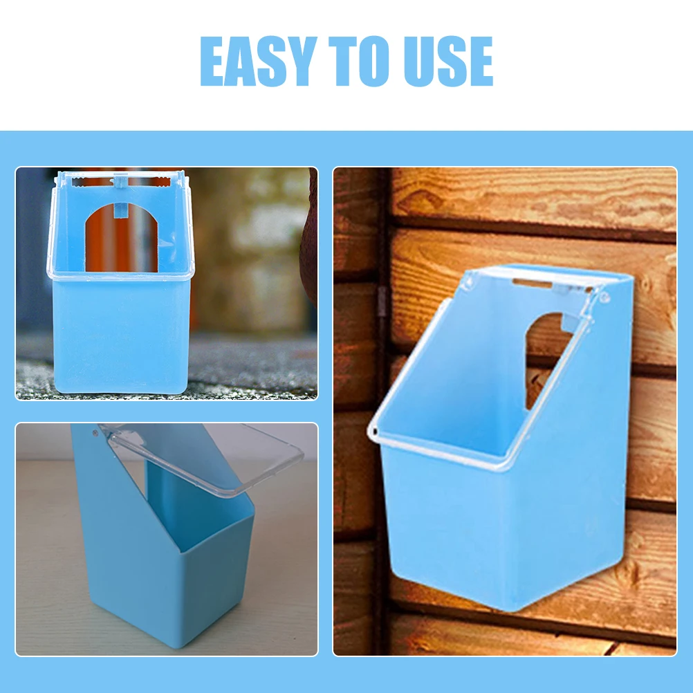 4pcs Hanging Box Feeder Large Capacity Pigeon Food Dispenser Quail Cage Accessories Bird Supplies Multi Function Practical
4pcs Hanging Box Feeder Large Capacity Pigeon Food Dispenser Quail Cage Accessories Bird Supplies Multi Function Practical