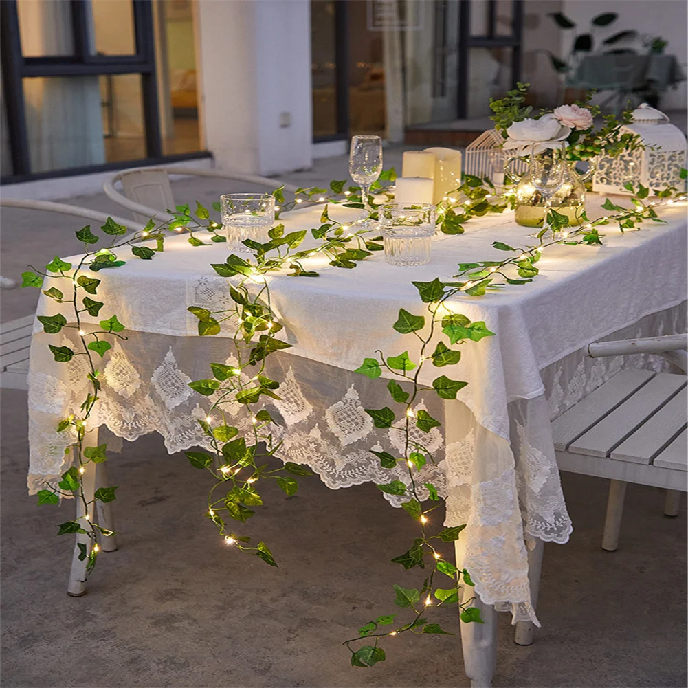 10m 100LED Fairy Lights ivy String LED Solar Light Vine Maple Leaf Waterproof Garland Solar Lamp Christmas for Garden Decoration
10m 100LED Fairy Lights ivy String LED Solar Light Vine Maple Leaf Waterproof Garland Solar Lamp Christmas for Garden Decoration