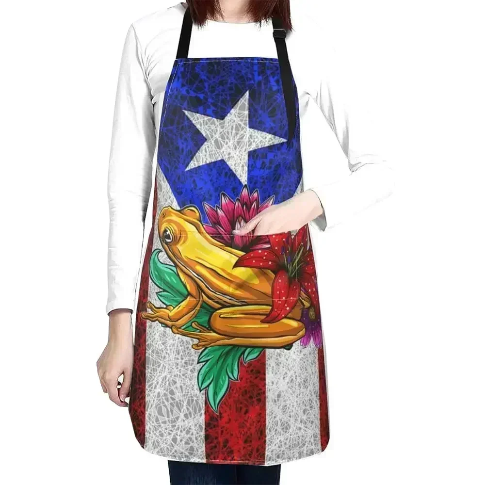 Puerto Rico Flag Apron,Waterproof Women Men Aprons With 2 Pockets for Kitchen Cooking Baking Gardening
Puerto Rico Flag Apron,Waterproof Women Men Aprons With 2 Pockets for Kitchen Cooking Baking Gardening