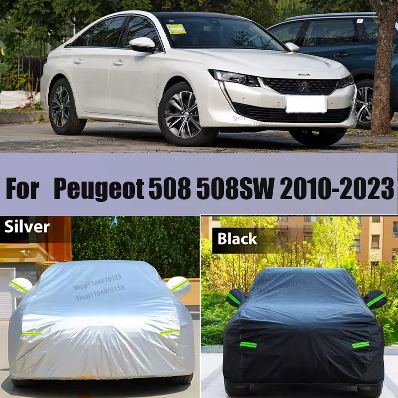 Full Car Cover For Peugeot 508 508SW 2010-2023 Car Cover Outdoor Sun Shade Rain Snow Dust Frost Resistant Anti-UV Cover
Full Car Cover For Peugeot 508 508SW 2010-2023 Car Cover Outdoor Sun Shade Rain Snow Dust Frost Resistant Anti-UV Cover
