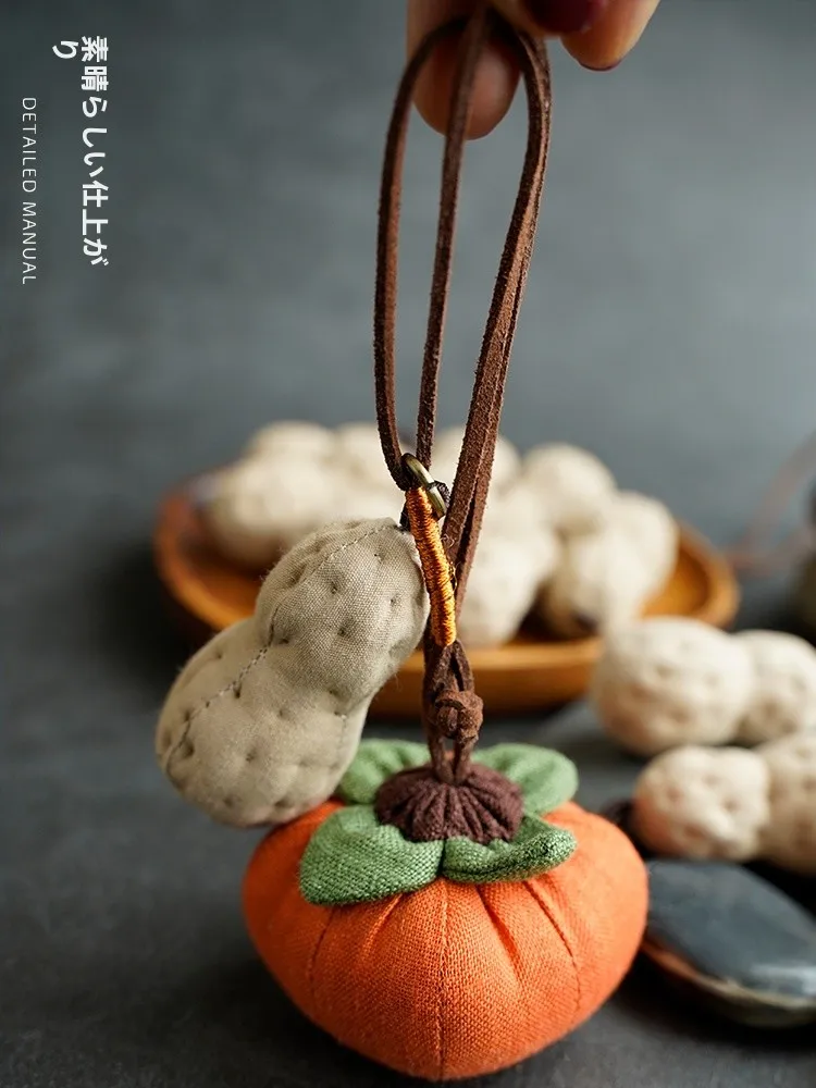 Handmade Embroidered Persimmon Peanut Scented Bag DIY Materials Aroma Pouch Ne Hanging Car Hanging Ornament Artia Home Use
Handmade Embroidered Persimmon Peanut Scented Bag DIY Materials Aroma Pouch Ne Hanging Car Hanging Ornament Artia Home Use