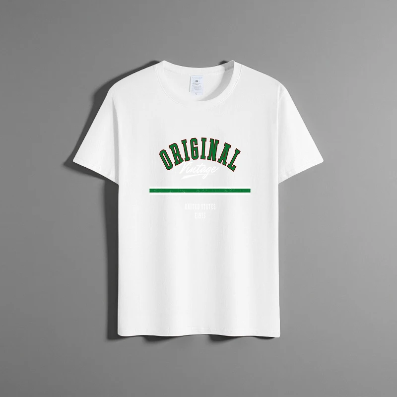Summer new unisex versatile pure cotton T-shirt fashionable casual round neck top breathable loose fit print short sleeved shirt
Summer new unisex versatile pure cotton T-shirt fashionable casual round neck top breathable loose fit print short sleeved shirt