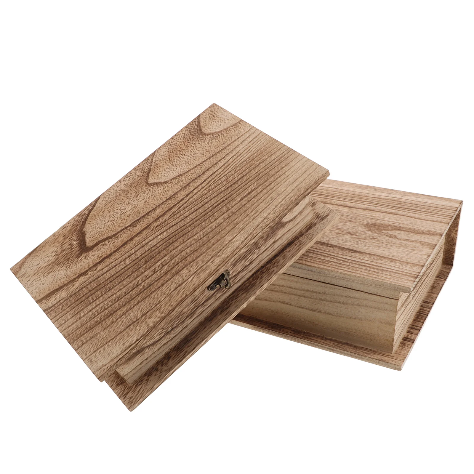 2 Pcs Wooden Bible Storage Box Jewelry Blank Case Keepsake Cards Metal Desktop Organizer
2 Pcs Wooden Bible Storage Box Jewelry Blank Case Keepsake Cards Metal Desktop Organizer