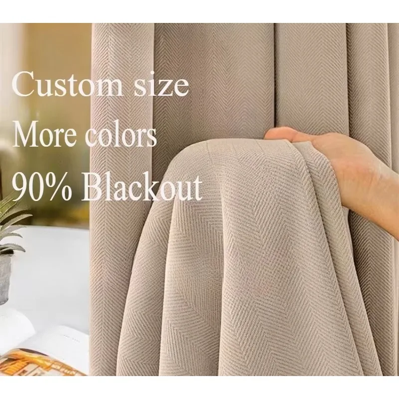 Thicken Blackout Chenille Milk Tea Color Curtains for Living Room Bedroom Dining Luxury White Tulle Customiz Decoration Classic
Thicken Blackout Chenille Milk Tea Color Curtains for Living Room Bedroom Dining Luxury White Tulle Customiz Decoration Classic