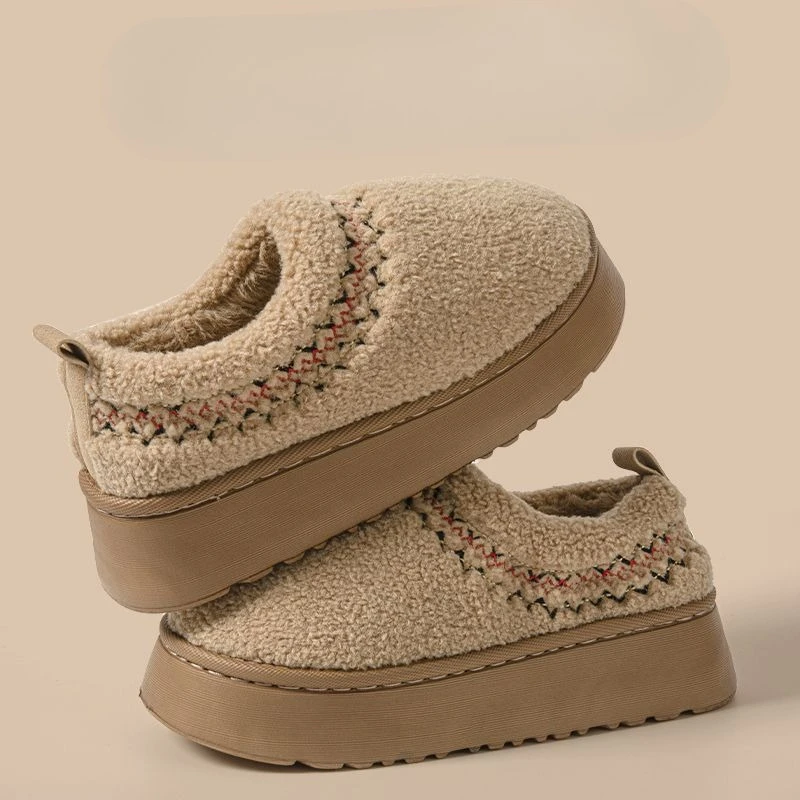 Furry Women's Winter Fleece Lined Warm Cotton Slippers New Style Wrapped Sole Indoor Home Thick Bottom Anti Slip Snow Shoes
Furry Women's Winter Fleece Lined Warm Cotton Slippers New Style Wrapped Sole Indoor Home Thick Bottom Anti Slip Snow Shoes