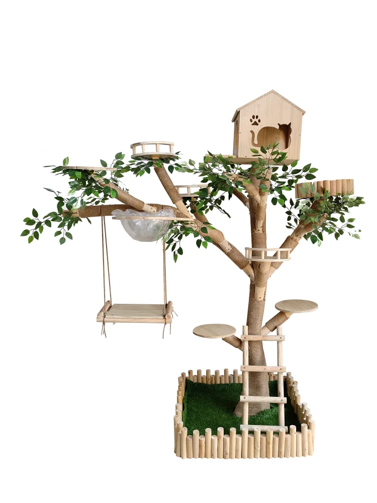 Cat climbing frame real trunk solid wood cat frame pet jumping platform integrated
Cat climbing frame real trunk solid wood cat frame pet jumping platform integrated