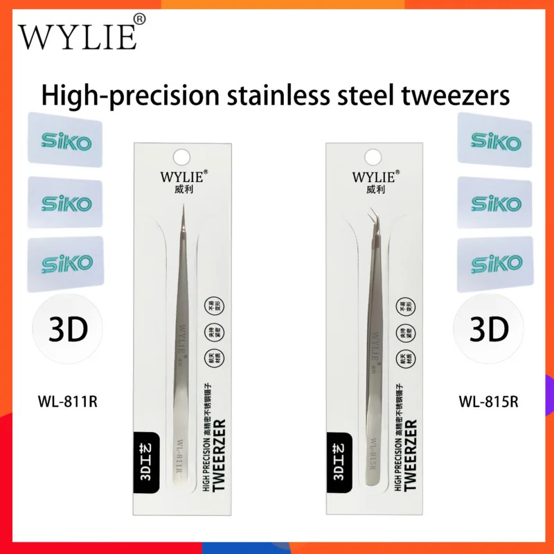 WYLIE Bright Light Stainless Steel Tweezer High Hardness Anti Magnetic Precision Forceps for Micro Soldering SMT Work Laboratory
WYLIE Bright Light Stainless Steel Tweezer High Hardness Anti Magnetic Precision Forceps for Micro Soldering SMT Work Laboratory