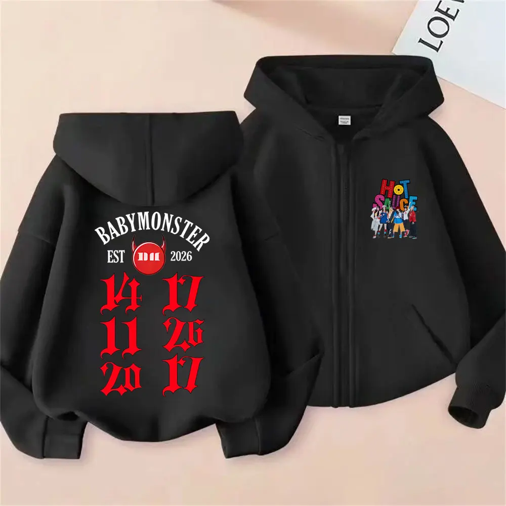 Babymonster Ahyeon Asa Rami Rora Ruka Pharita Chiquita 2026 Merch Zipper Hoodie Men Women Fashion Casual Oversized Zip Up Coat
Babymonster Ahyeon Asa Rami Rora Ruka Pharita Chiquita 2026 Merch Zipper Hoodie Men Women Fashion Casual Oversized Zip Up Coat