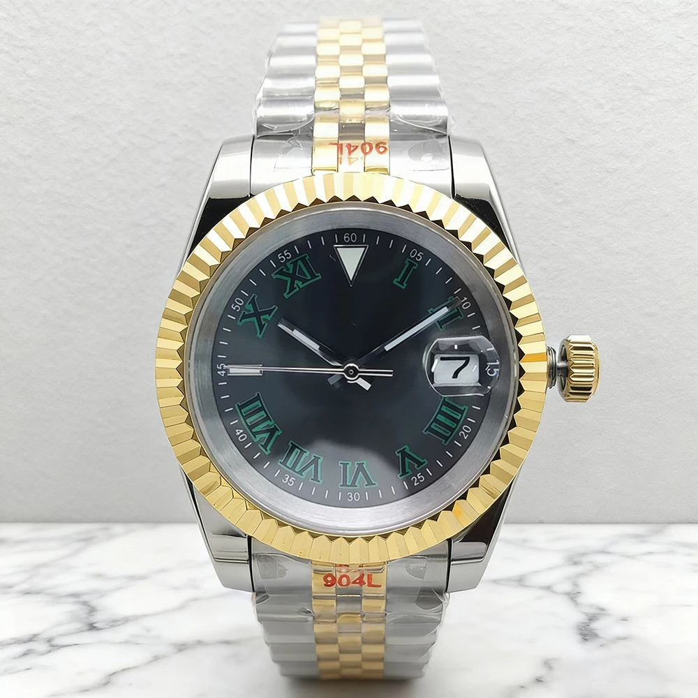 PARNSRPE 36/39mm NH35 automatic mechanical movement Sapphire Men's Mechanical Watches Business Stainless Steel Watch
PARNSRPE 36/39mm NH35 automatic mechanical movement Sapphire Men's Mechanical Watches Business Stainless Steel Watch