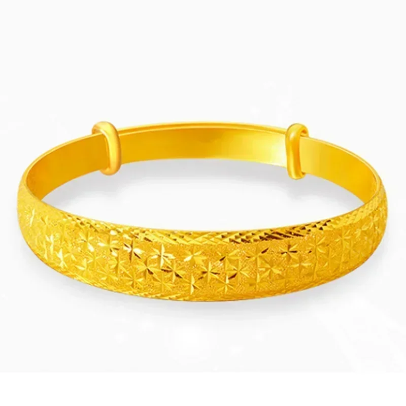 24k Gold Bracelet Women's 9999 Real Gold Bracelet Wide Face Dragon Phoenix Bracelet Adjustable 18K Gold
24k Gold Bracelet Women's 9999 Real Gold Bracelet Wide Face Dragon Phoenix Bracelet Adjustable 18K Gold