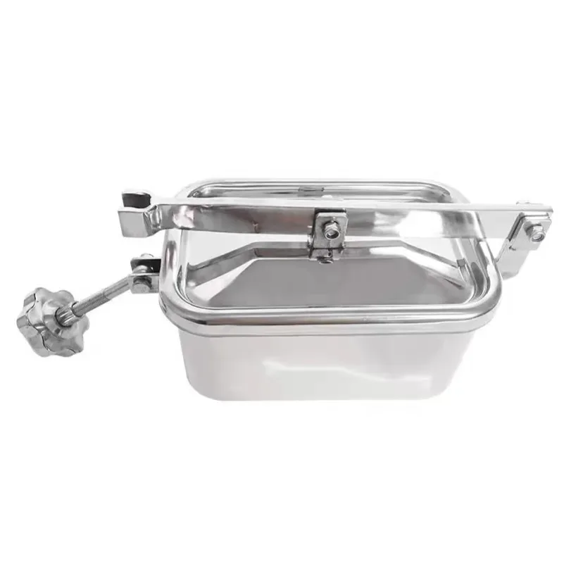304/316 Stainless Steel Square Hand Hole Manhole Door Feeding Port Sanitary Grade Hole Cover Normal Pressure Rectangular
304/316 Stainless Steel Square Hand Hole Manhole Door Feeding Port Sanitary Grade Hole Cover Normal Pressure Rectangular