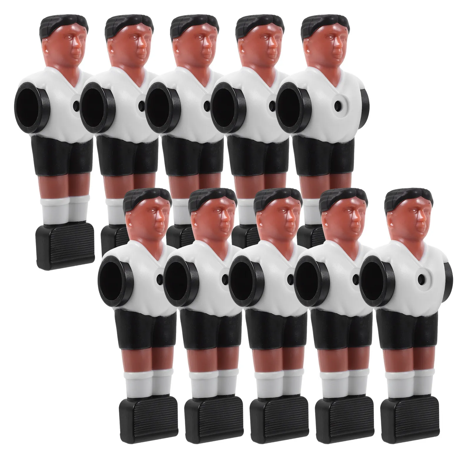10Pcs Foosball Table Players High-Grade Resin Replaceable Wear-Resistant Foosball Accessory Suitable for Standard
10Pcs Foosball Table Players High-Grade Resin Replaceable Wear-Resistant Foosball Accessory Suitable for Standard