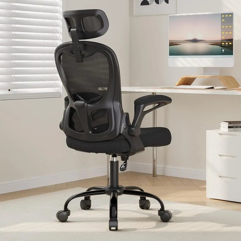Ergonomic High-Back Desk Chair with 330lbs Capacity, Lumbar Support and Adjustable Armrests for Comfortable Long-Term Use
Ergonomic High-Back Desk Chair with 330lbs Capacity, Lumbar Support and Adjustable Armrests for Comfortable Long-Term Use