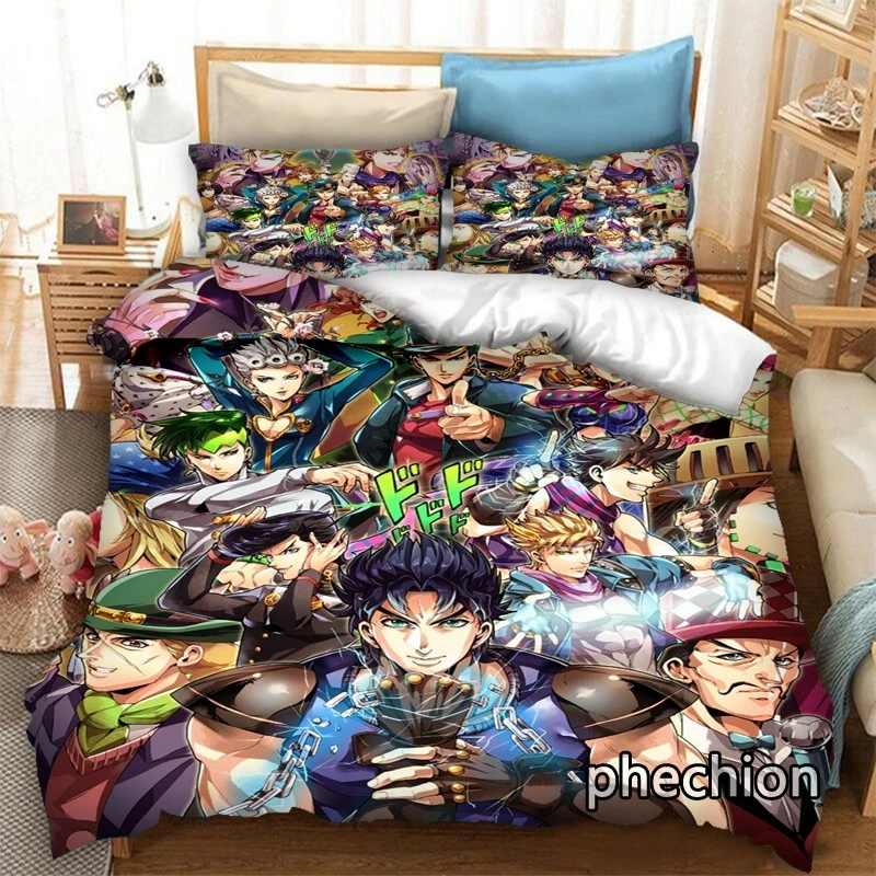 Комплект постельного белья phechion JoJo's невероятные приключения с 3D принтом, пододеяльники, наволочки, слитное одеяло, Комплект постельного белья, s постельное белье K406
Комплект постельного белья phechion JoJo's невероятные приключения с 3D принтом, пододеяльники, наволочки, слитное одеяло, Комплект постельного белья, s постельное белье K406