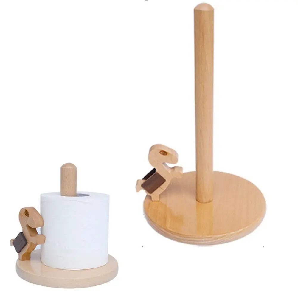 Solid Wood Cartoon Paper Towel Rack Durable Anti-Skid Wooden Paper Roll Stand Vertical Rotate Creative Kitchen Tissue Holder
Solid Wood Cartoon Paper Towel Rack Durable Anti-Skid Wooden Paper Roll Stand Vertical Rotate Creative Kitchen Tissue Holder