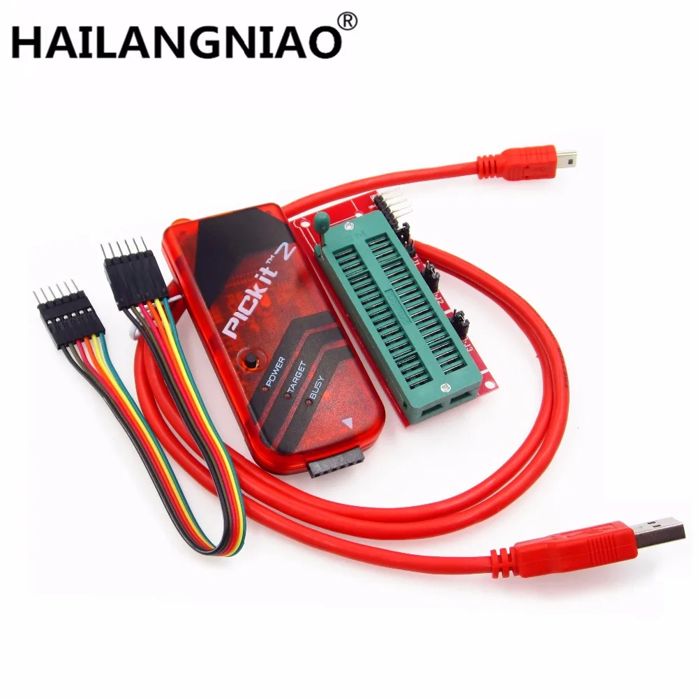PICKIT2 Programmer + PIC ICD2 PICKit 2 PICKIT 3 Programming Adapter Universal Programmer Seat
PICKIT2 Programmer + PIC ICD2 PICKit 2 PICKIT 3 Programming Adapter Universal Programmer Seat