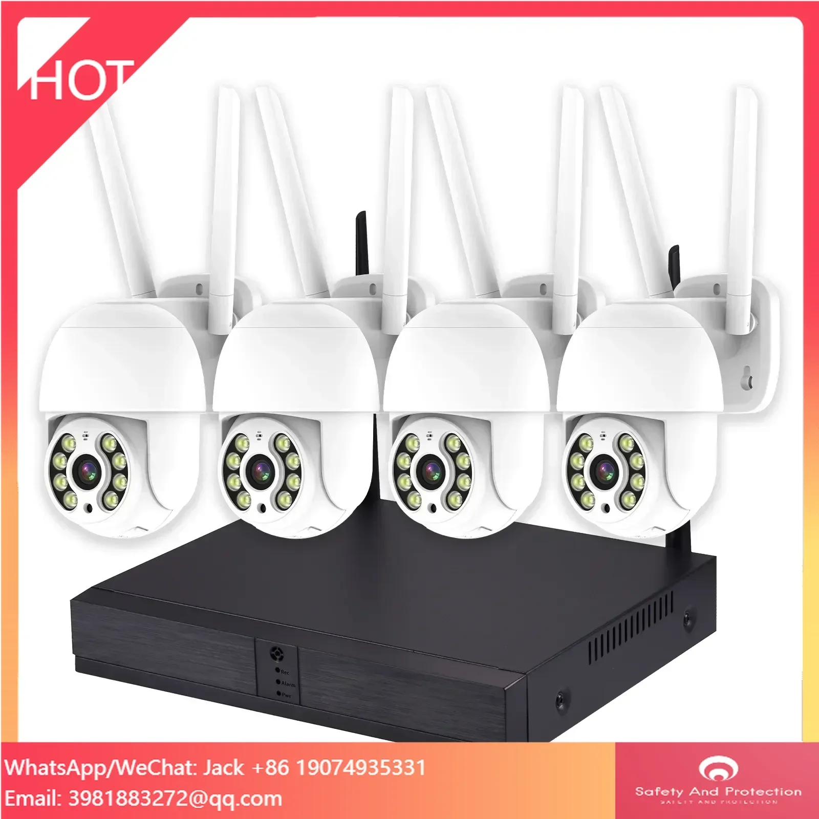 3MP XMEYE 4CH Wireless PTZ CCTV Camera System NVR Kit CCTV WiFi Camera Surveillance
3MP XMEYE 4CH Wireless PTZ CCTV Camera System NVR Kit CCTV WiFi Camera Surveillance