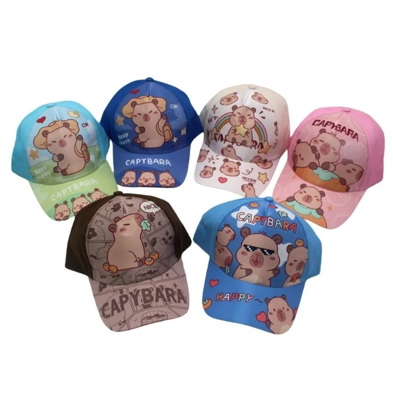 MXME Youthful Capybara Print Hat Trendy Portable Hat Soft Fashionable Baseball Hat
MXME Youthful Capybara Print Hat Trendy Portable Hat Soft Fashionable Baseball Hat