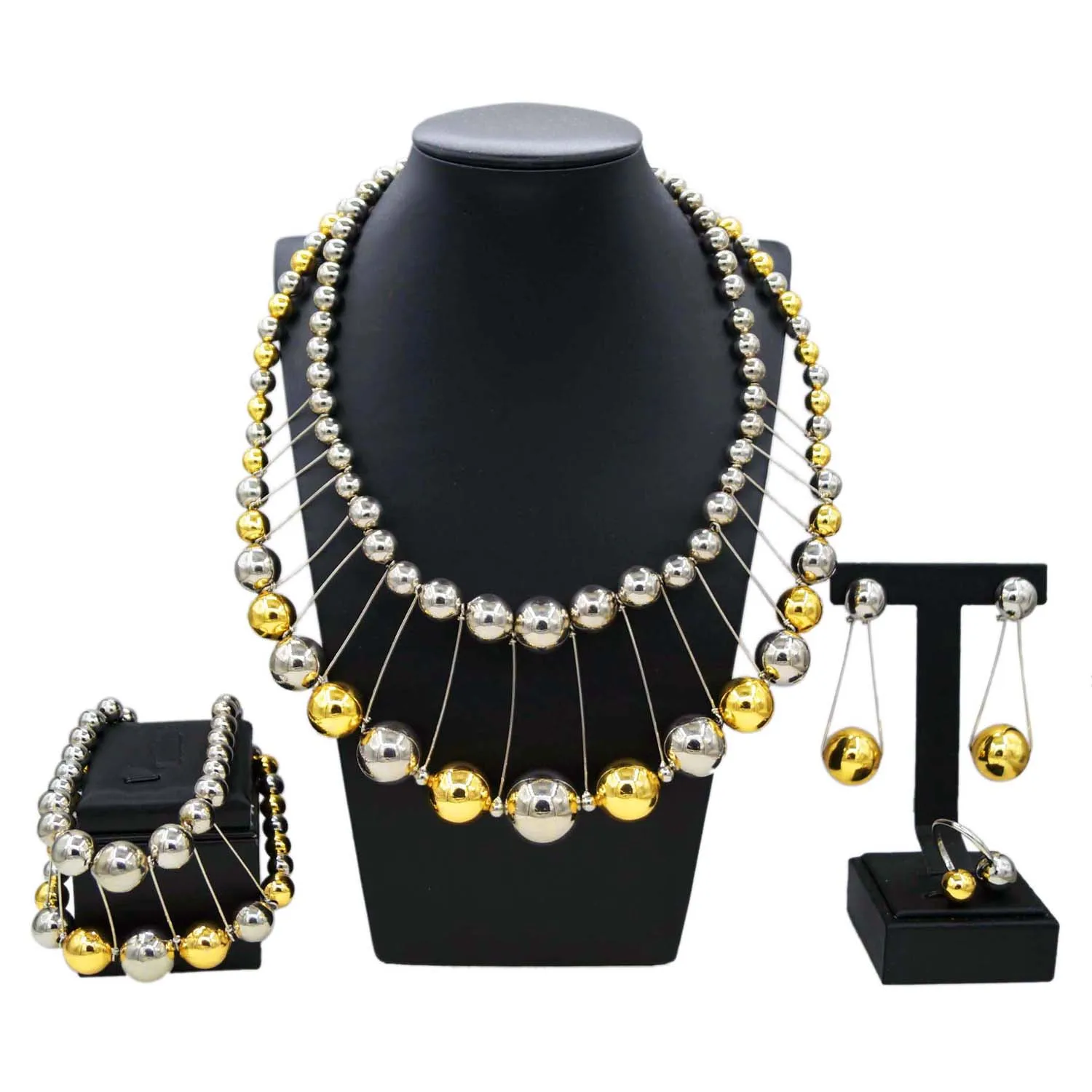 Yulaili fashion hot selling jewelry set Nigeria wedding four-piece women's daily party bracelet earrings factory spot second
Yulaili fashion hot selling jewelry set Nigeria wedding four-piece women's daily party bracelet earrings factory spot second