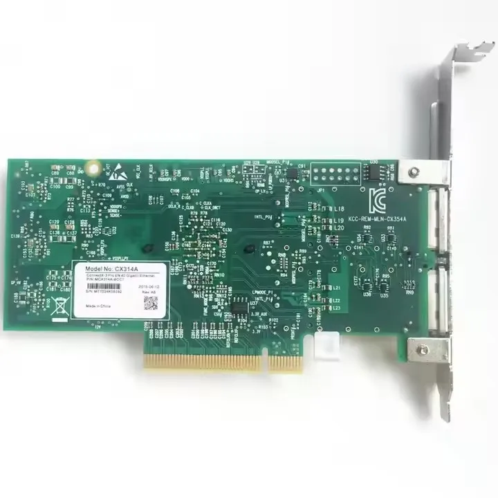 CX314A MCX314A-BCCT ConnectX-3 Pro 40GbE Двухпортовая сетевая карта QSFP
CX314A MCX314A-BCCT ConnectX-3 Pro 40GbE Двухпортовая сетевая карта QSFP