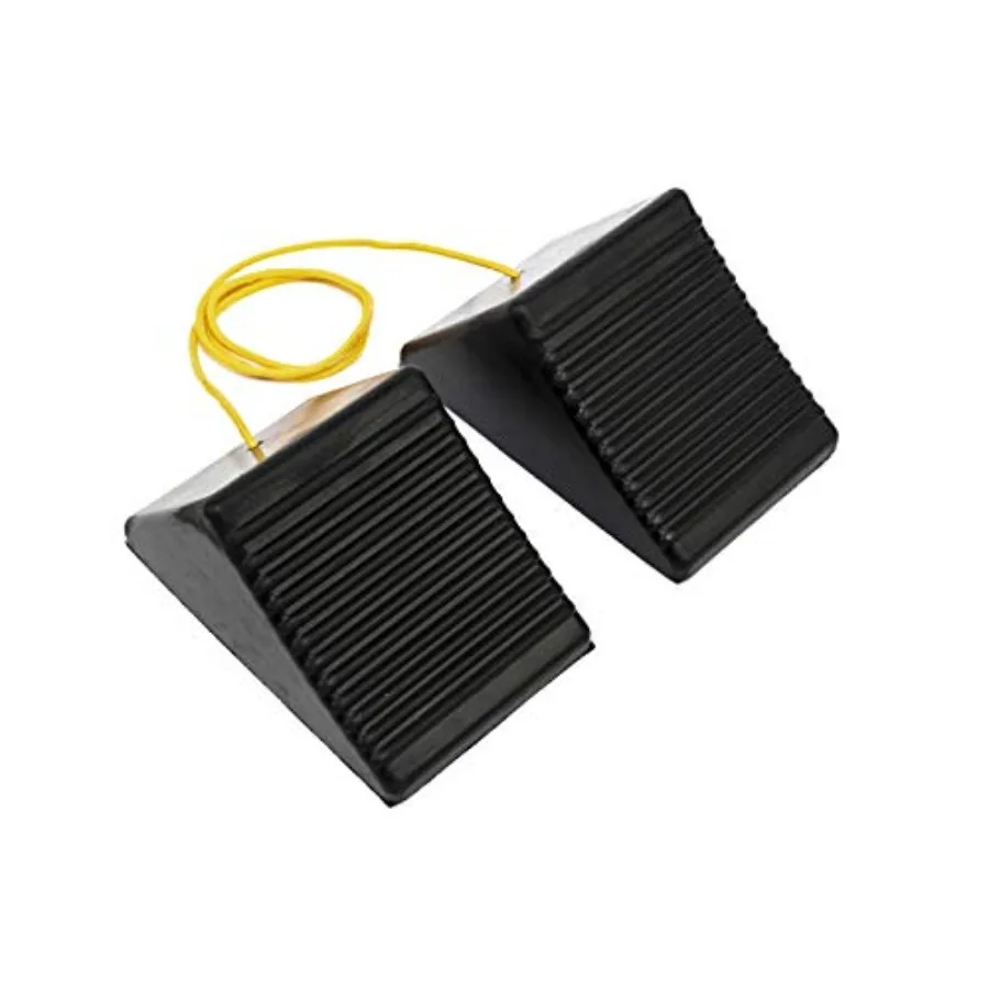 50012 Rubber Wheel Chock With Rope - 8" x 5" x 4" - 2 pack
50012 Rubber Wheel Chock With Rope - 8" x 5" x 4" - 2 pack
