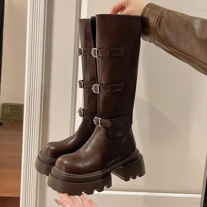 Fashion Luxury Women Casual Round Toe Thick Bottom Chunky Heel Boots Comfortable Mid Boots for Women Female Long Knight Booties
Fashion Luxury Women Casual Round Toe Thick Bottom Chunky Heel Boots Comfortable Mid Boots for Women Female Long Knight Booties