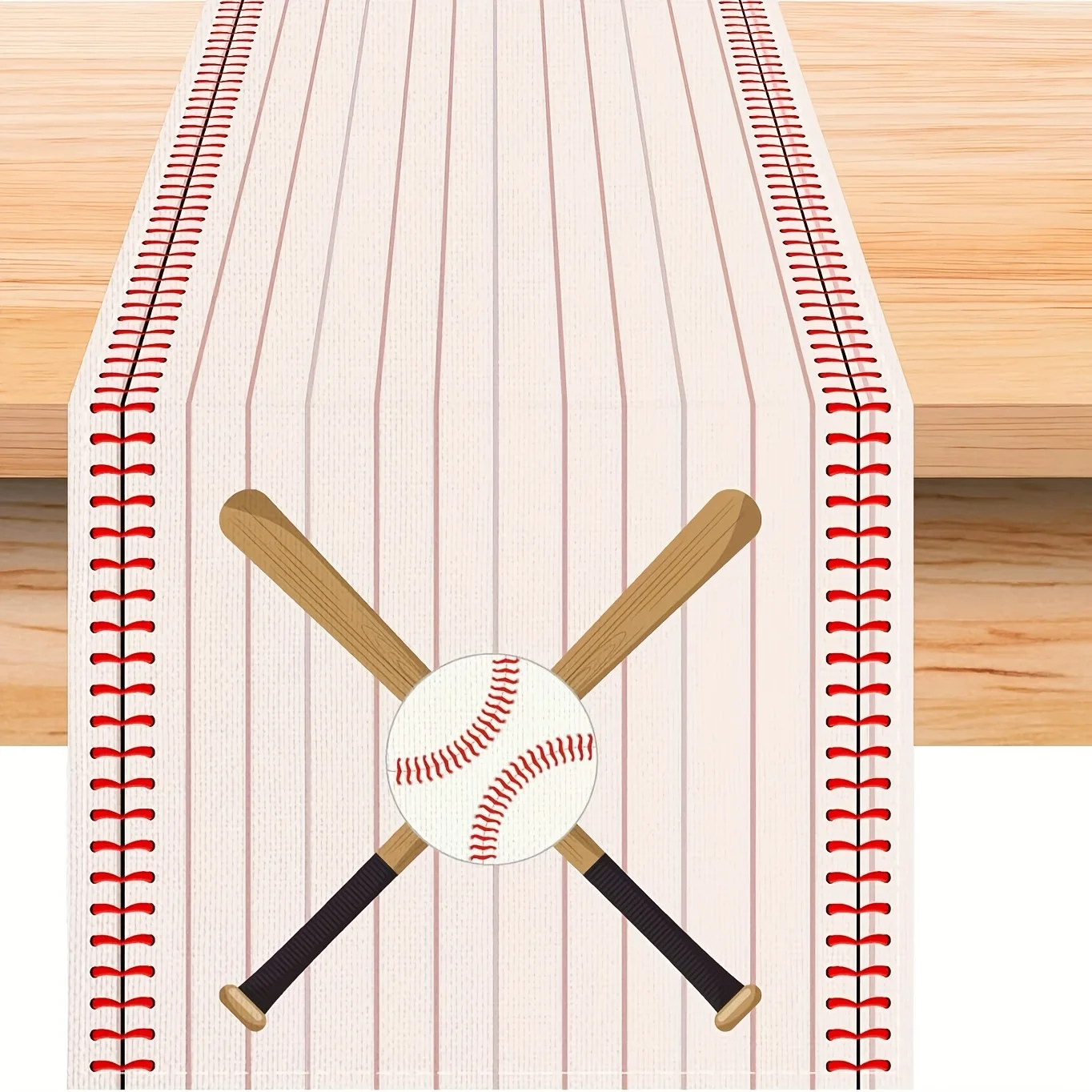Baseball Themed Linen Table Runner - Sports Decor for Birthday Party & Shower
Baseball Themed Linen Table Runner - Sports Decor for Birthday Party & Shower