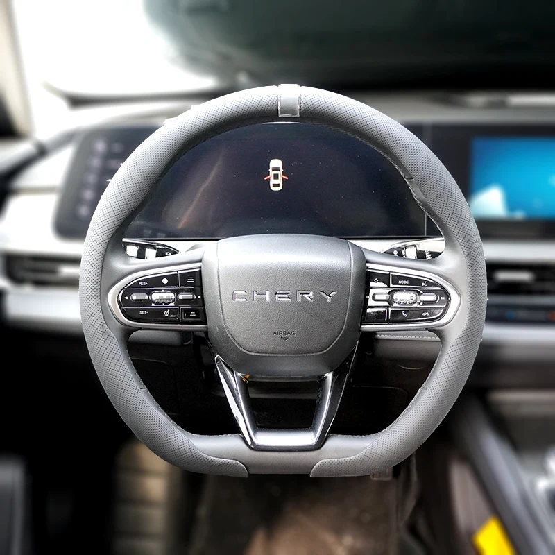 SAMYA D-Shaped Car Steering Wheel Cover with Click Buckle Non-Slip Four Seasons Universal Double Segment Design Return Mark
SAMYA D-Shaped Car Steering Wheel Cover with Click Buckle Non-Slip Four Seasons Universal Double Segment Design Return Mark