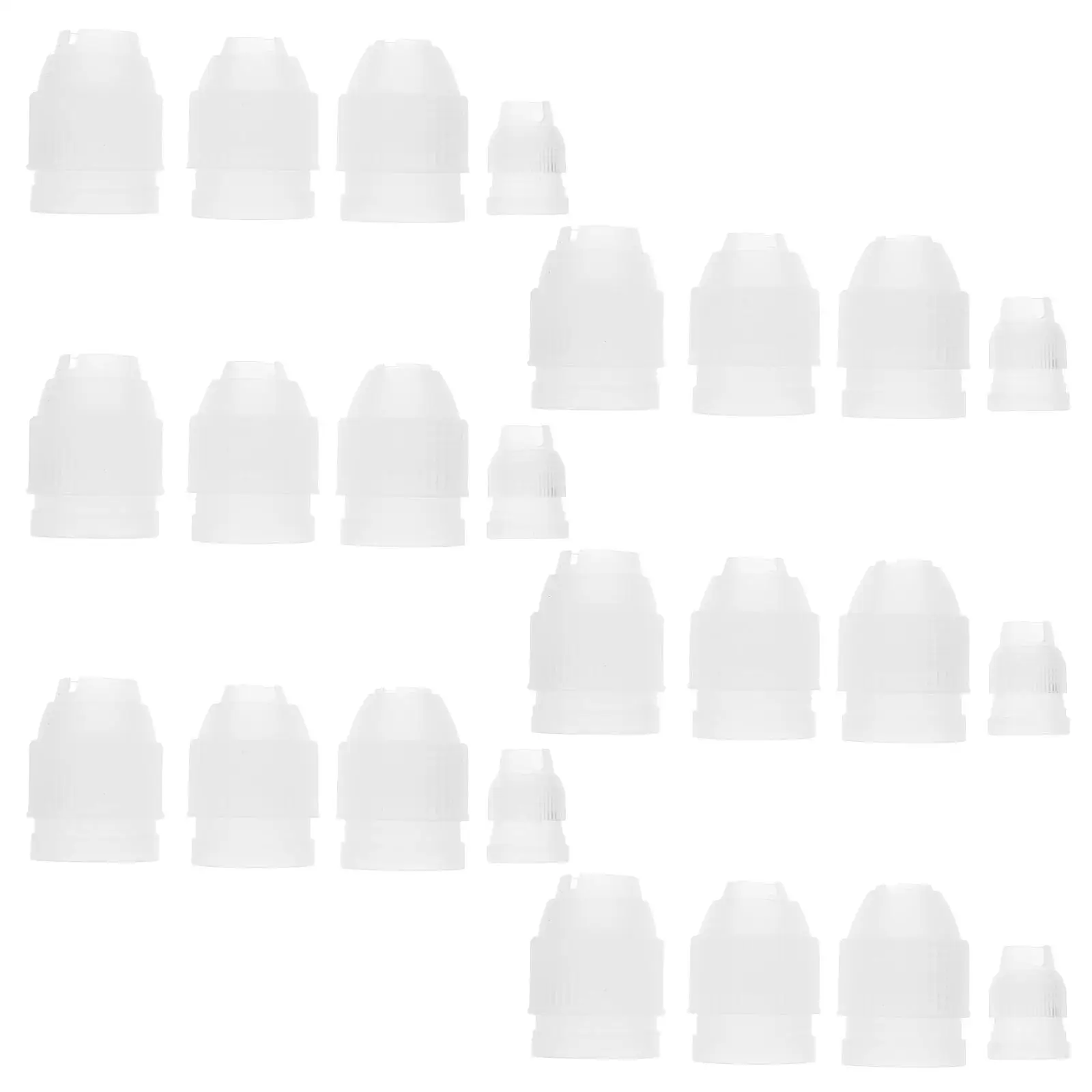 24 Pcs Piping Nozzle Adapter Couplers for Bags Cake Decorating Supplies Versatile Baking Tools Practical Converters
24 Pcs Piping Nozzle Adapter Couplers for Bags Cake Decorating Supplies Versatile Baking Tools Practical Converters
