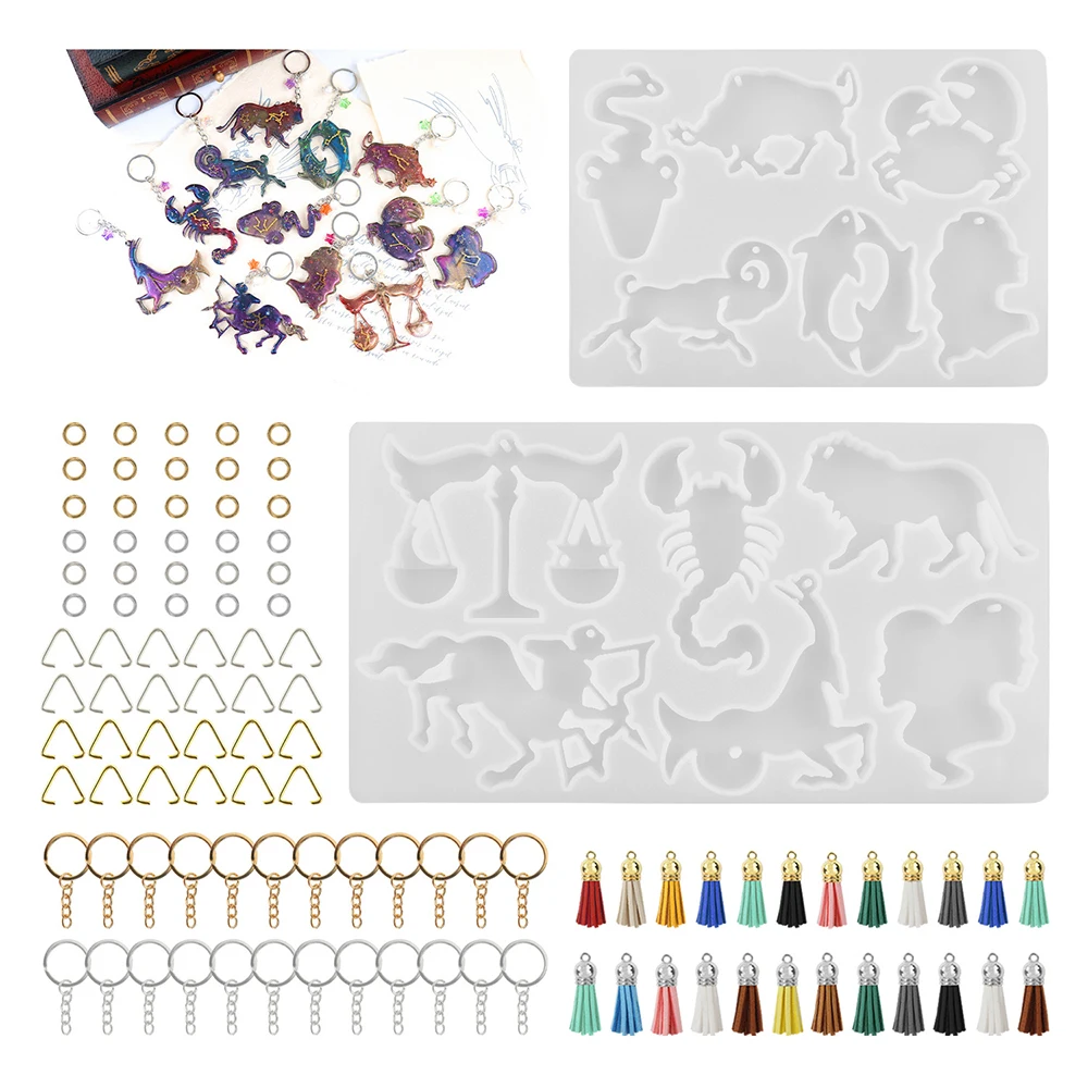 12 Constellations Silicone Casting Resin Molds Accessories Tassel Jewelry Toos For DIY Horoscopes Resin Uv Pendants Keychains
12 Constellations Silicone Casting Resin Molds Accessories Tassel Jewelry Toos For DIY Horoscopes Resin Uv Pendants Keychains