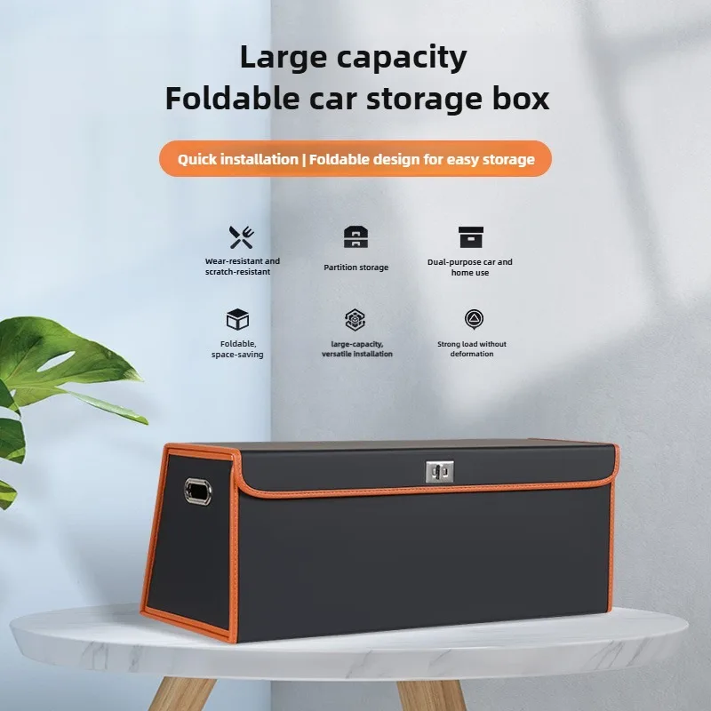 Large Capacity Leather Car Trunk Storage Box Foldable Car Trunk Storage Organizer Auto Accessories Interior Car Interior Storage
Large Capacity Leather Car Trunk Storage Box Foldable Car Trunk Storage Organizer Auto Accessories Interior Car Interior Storage