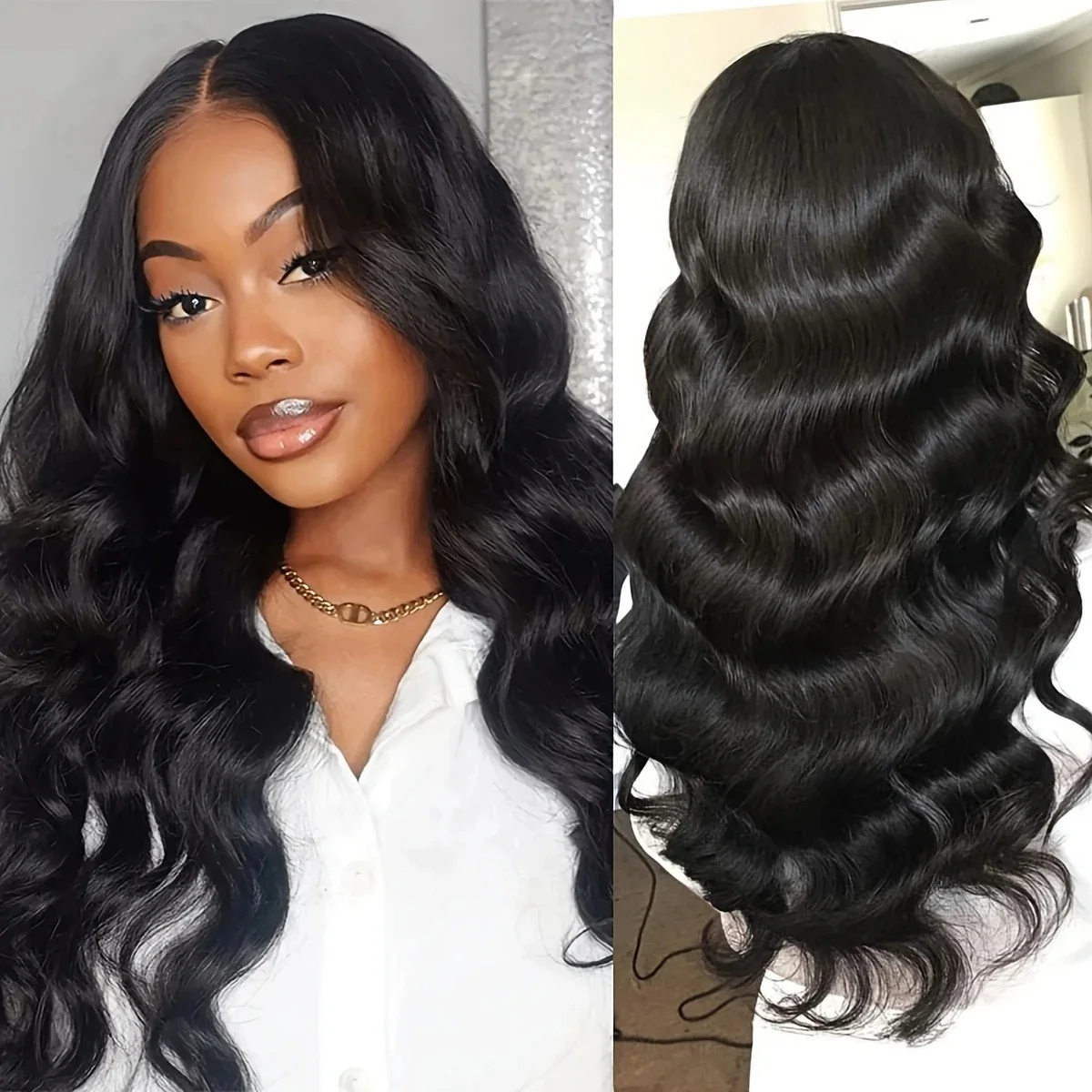 36 Inch Body Wave Lace Front Human Hair Wigs Transparent 220Density Natural Color 13x4 Pre Plcked Lace Frontal Wig For Women 1B
36 Inch Body Wave Lace Front Human Hair Wigs Transparent 220Density Natural Color 13x4 Pre Plcked Lace Frontal Wig For Women 1B