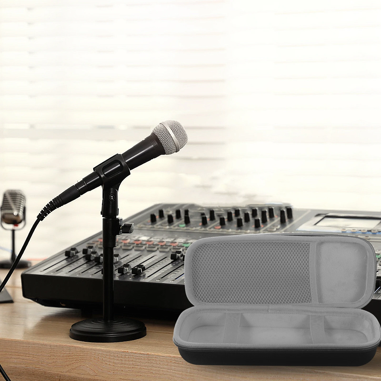 Portable Microphone Storage Bag Zippered Dual Mic Case EVA Hard Case Portable Mic Storage Bag Compatible for JBL
Portable Microphone Storage Bag Zippered Dual Mic Case EVA Hard Case Portable Mic Storage Bag Compatible for JBL