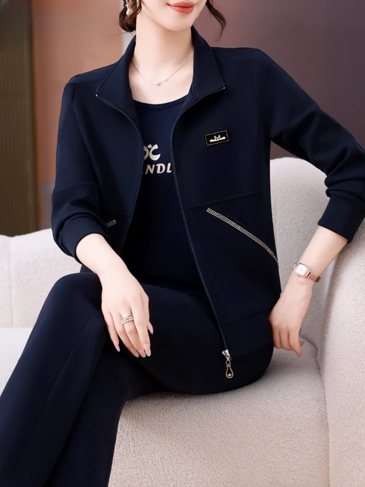 Chic Spor Tee-Piece Set for Middle-Aged Mothers Autumn Faion Casual Polyester Blend Comfortable Women's Ensemble
Chic Spor Tee-Piece Set for Middle-Aged Mothers Autumn Faion Casual Polyester Blend Comfortable Women's Ensemble