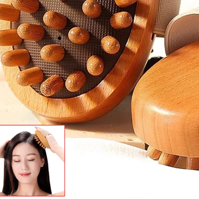 1Pc Handheld Wooden Body Massage Brush Anti-Cellulite for Legs and Belly, Body Shaping Portable Brush with Muscle Relax Function
1Pc Handheld Wooden Body Massage Brush Anti-Cellulite for Legs and Belly, Body Shaping Portable Brush with Muscle Relax Function