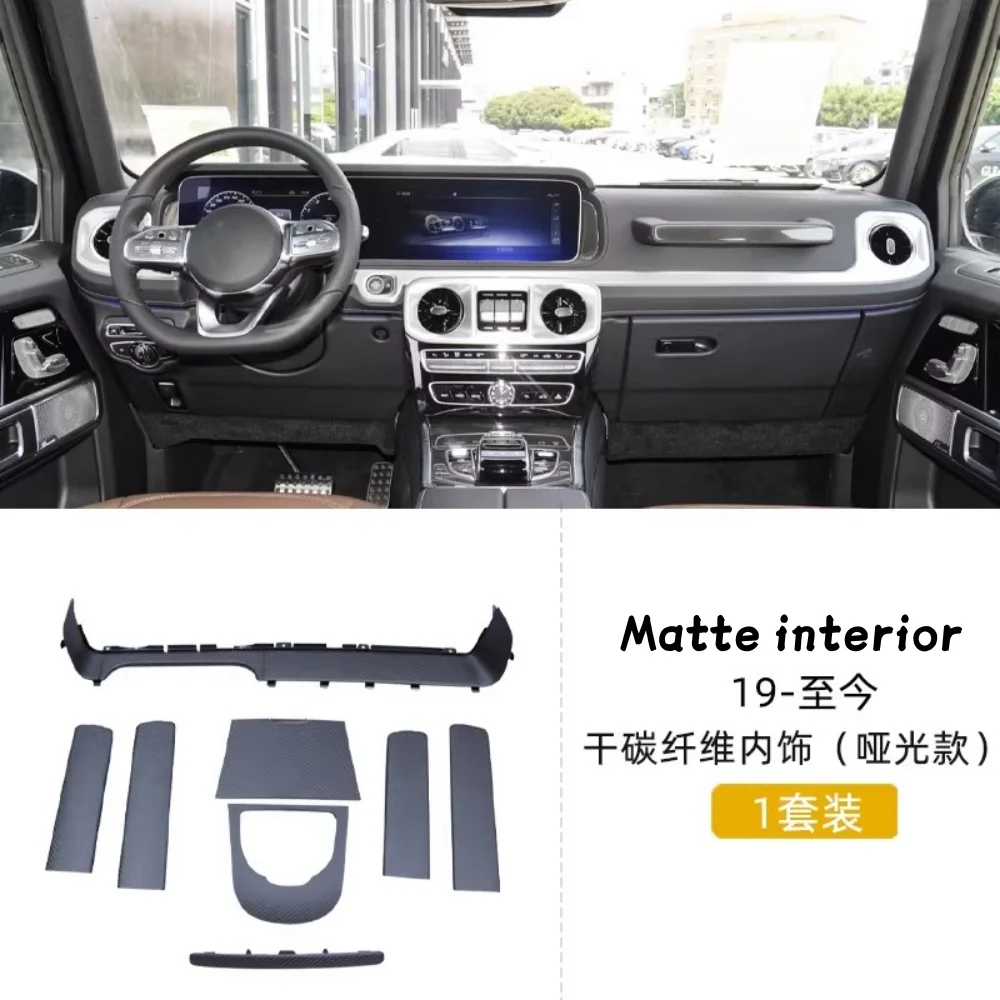 Накладки из карбона для интерьера Mercedes-Benz G-класса W464 G350 G500 G63 19-25, модифицированная панель управления, элементы интерьера автомобиля.
Накладки из карбона для интерьера Mercedes-Benz G-класса W464 G350 G500 G63 19-25, модифицированная панель управления, элементы интерьера автомобиля.