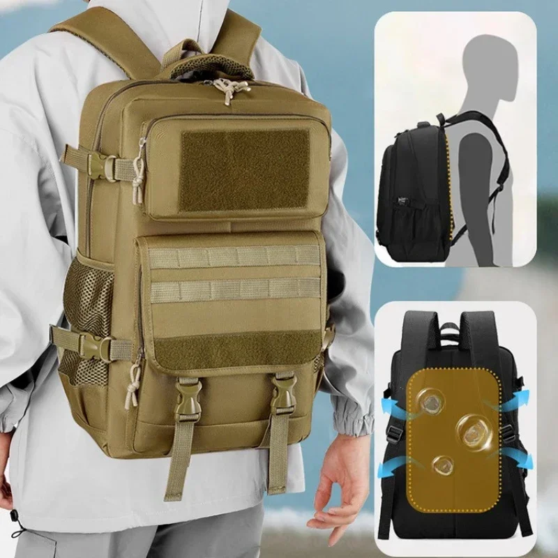 40L Waterproof Tactical Backpack Multi-functional Durable Large Capacity Outdoor Travel Hiking Bag Hunting Man Shoulder Bag
40L Waterproof Tactical Backpack Multi-functional Durable Large Capacity Outdoor Travel Hiking Bag Hunting Man Shoulder Bag