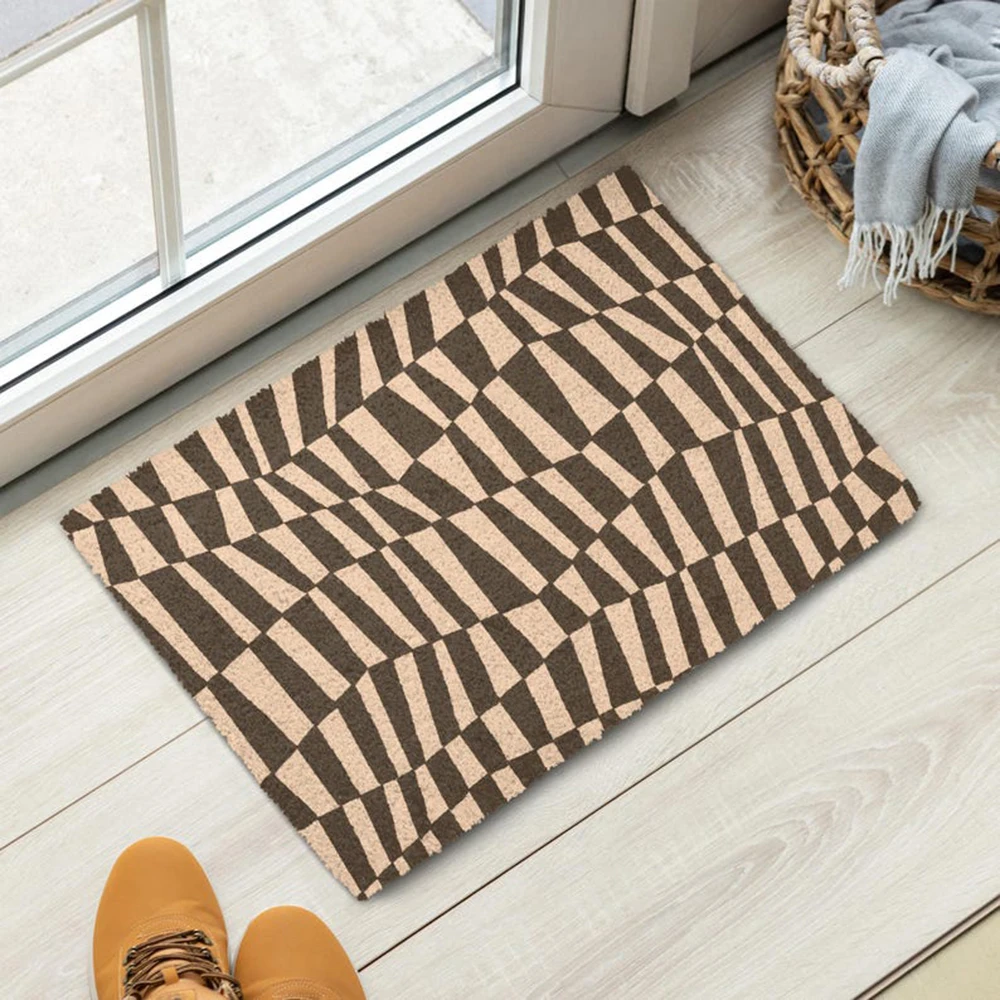 Geometric Abstract Pattern Coir Doormat Modern Welcome Mat Front Door Non Slip Outdoor Entryway Rug Black Simple Home Decor
Geometric Abstract Pattern Coir Doormat Modern Welcome Mat Front Door Non Slip Outdoor Entryway Rug Black Simple Home Decor