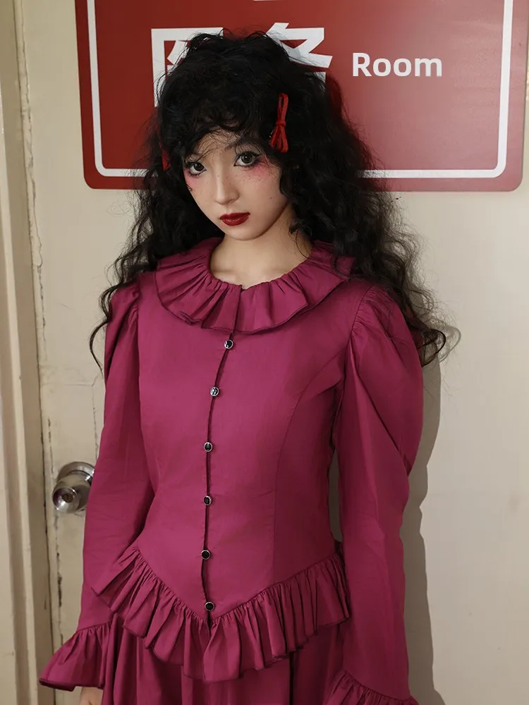 Purple Petal Collar Slim Fit Shirt Dress Set Gothic Dark Y2K Witch Hand Diary Halloween Fashion Women's Clothing Cotton Long ...
Purple Petal Collar Slim Fit Shirt Dress Set Gothic Dark Y2K Witch Hand Diary Halloween Fashion Women's Clothing Cotton Long ...