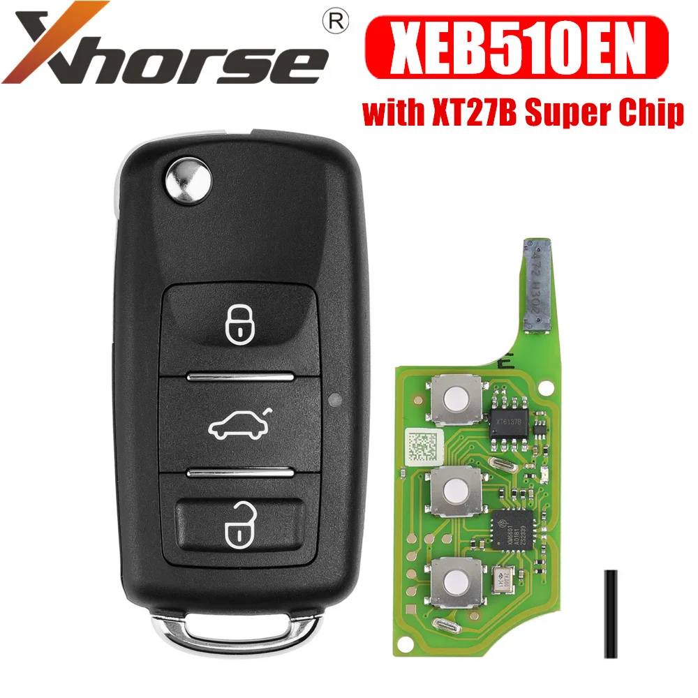 Xhorse XEB510EN For Volkswagen B5 Type Super Remote with XT27B Super Chip 
Xhorse XEB510EN For Volkswagen B5 Type Super Remote with XT27B Super Chip
