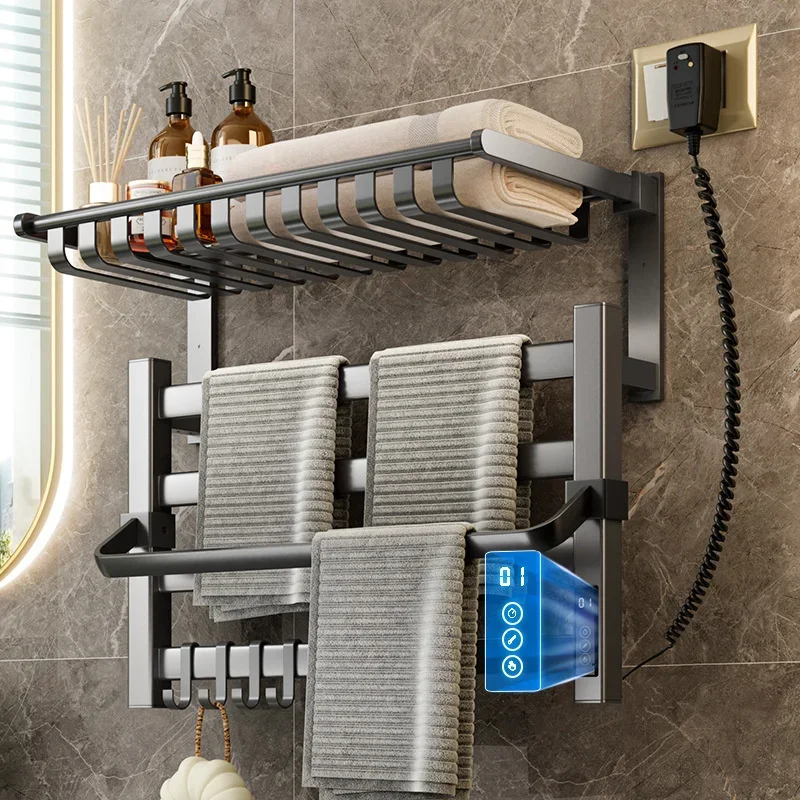 DrillFree Electric Towel Rack for Household Toilets Bath Linen Dryer with Wall Mounted Storage Convenient Towel Stand
DrillFree Electric Towel Rack for Household Toilets Bath Linen Dryer with Wall Mounted Storage Convenient Towel Stand