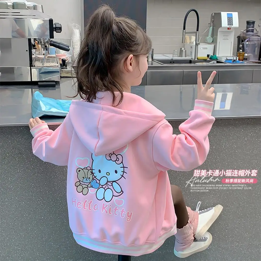 Kawaii Sanrio аниме Hello Kitty уличные куртки для девочек пальто высококачественные детские осенние розовые модные повседневные куртки на молнии с капюшоном тренд
Kawaii Sanrio аниме Hello Kitty уличные куртки для девочек пальто высококачественные детские осенние розовые модные повседневные куртки на молнии с капюшоном тренд