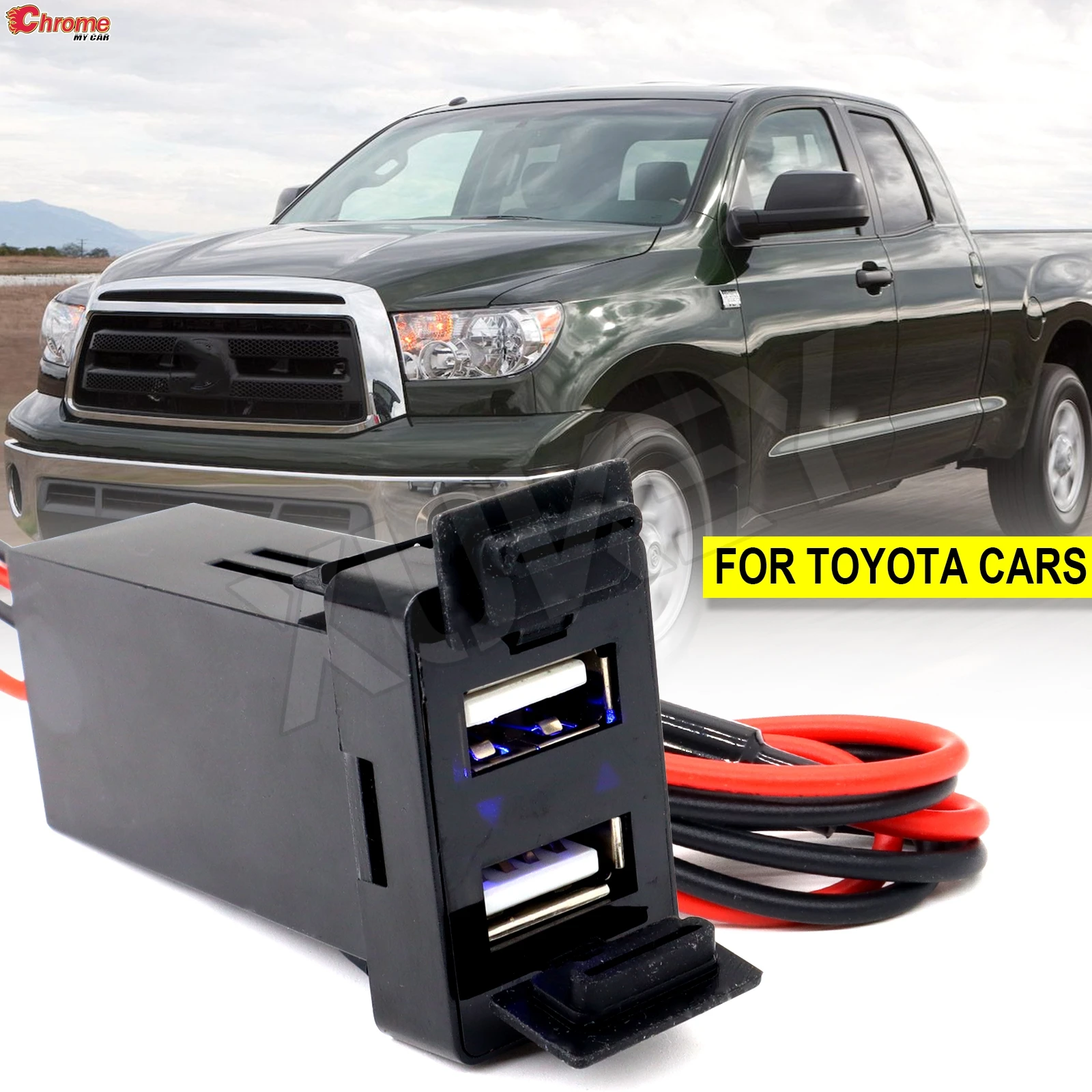 Автомобильное зарядное устройство с двумя USB-портами для Toyota, автомобильное зарядное устройство для телефона, 12 В, 24 В, адаптер питания для смартфона, камеры, Стайлинг розетки для приборной панели
Автомобильное зарядное устройство с двумя USB-портами для Toyota, автомобильное зарядное устройство для телефона, 12 В, 24 В, адаптер питания для смартфона, камеры, Стайлинг розетки для приборной панели