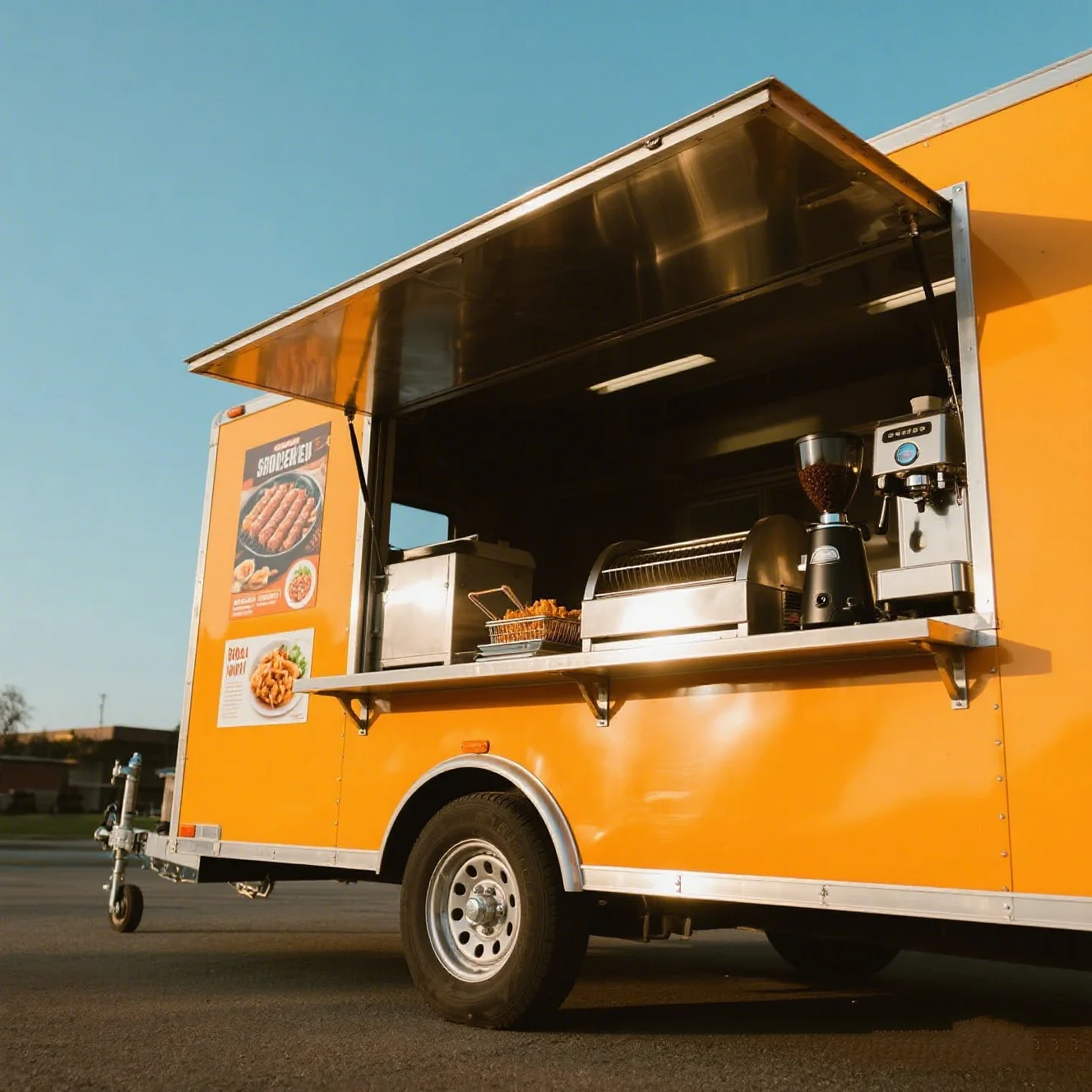 Mobile Food Trailer 4M Size Commercial Street Vending Catering Fast Food Business Kitchen Cart Trailer
Mobile Food Trailer 4M Size Commercial Street Vending Catering Fast Food Business Kitchen Cart Trailer