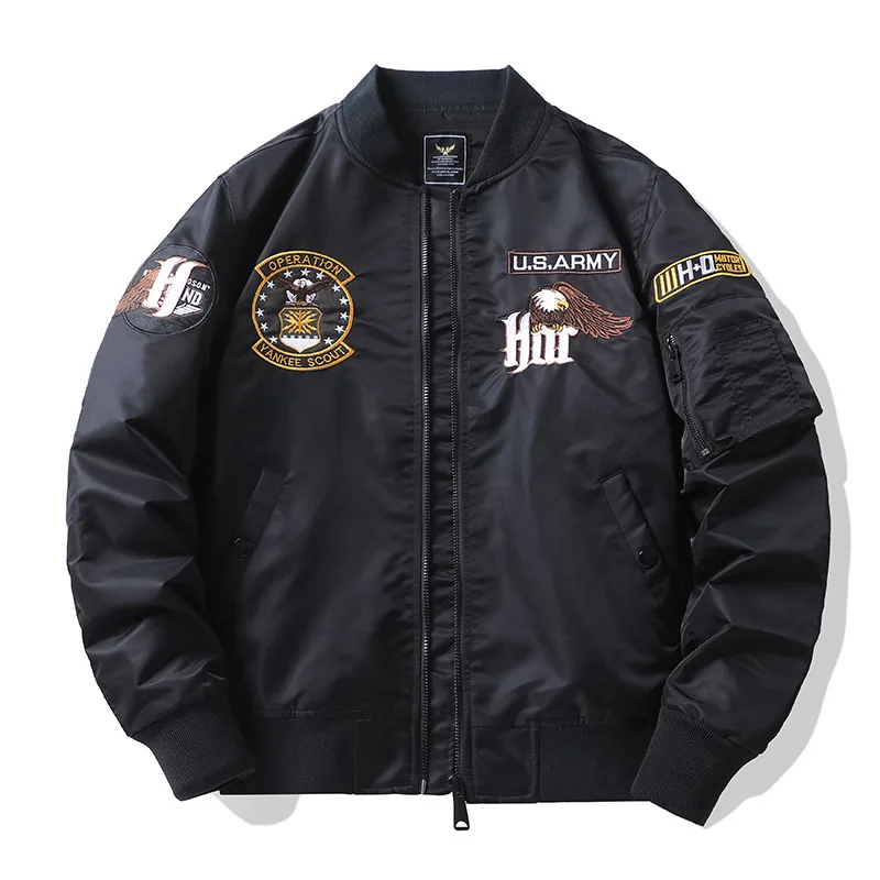 Men's Jacket Solid Badge Flying Air Force Jacket High quality baseball jacket Casacco Motorcycle short home vest baseball home
Men's Jacket Solid Badge Flying Air Force Jacket High quality baseball jacket Casacco Motorcycle short home vest baseball home
