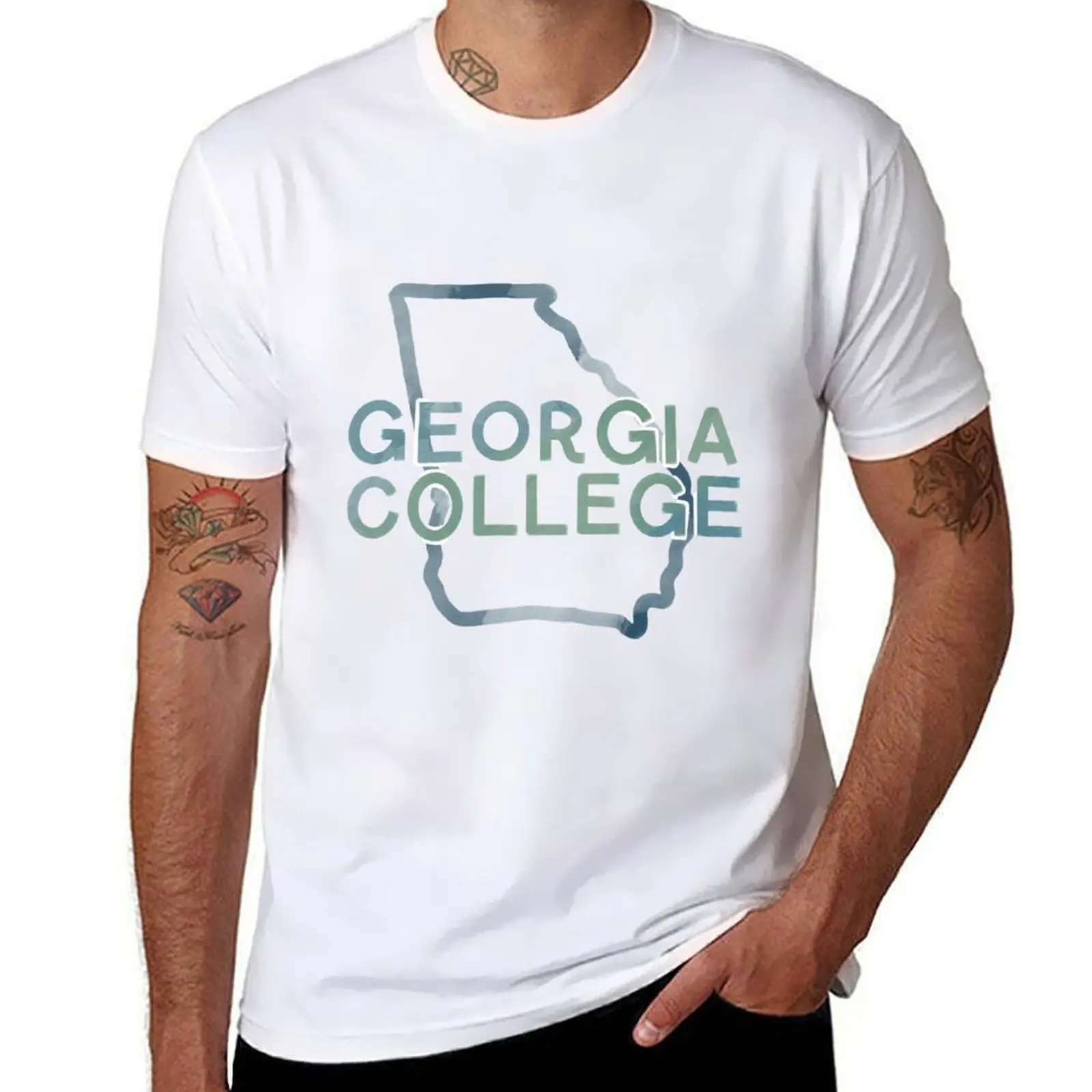 Georgia College Gouache Lettering T-Shirt black cotton t-shirt plain for man package mens graphic t shirts T-Shirt
Georgia College Gouache Lettering T-Shirt black cotton t-shirt plain for man package mens graphic t shirts T-Shirt