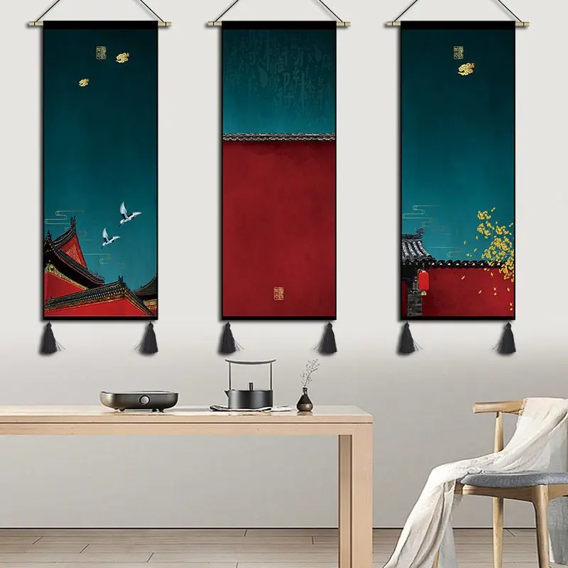 Chinese Style Scroll Painting Canvas Vintage Room Decor Aesthetic Wall Art Hanging Tapestry Living Room Bedroom Home Decoration
Chinese Style Scroll Painting Canvas Vintage Room Decor Aesthetic Wall Art Hanging Tapestry Living Room Bedroom Home Decoration