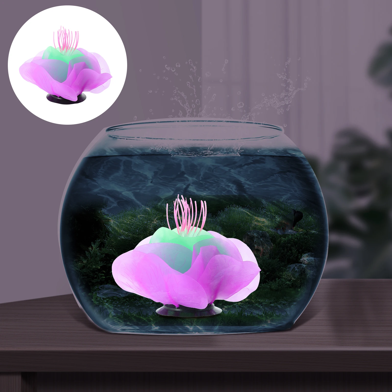 Fluorescent Water Lily Artificial Lotus Aquarium Decor Fish Tank Plants ColorfulSilicone Ornament Home Desktop Decor
Fluorescent Water Lily Artificial Lotus Aquarium Decor Fish Tank Plants ColorfulSilicone Ornament Home Desktop Decor